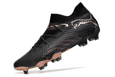 Puma Future Ultimate FG High-Tops Soccer Cleats - Black/Gold