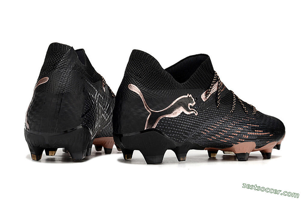 Puma Future Ultimate FG High-Tops Soccer Cleats - Black/Gold 6
