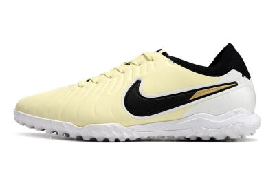 Nike Tiempo Legend 10 Pro TF Low-Tops Soccer Shoes - Beige/Black/White