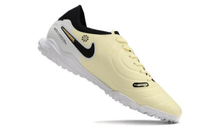 Nike Tiempo Legend 10 Pro TF Low-Tops Soccer Shoes - Beige/Black/White