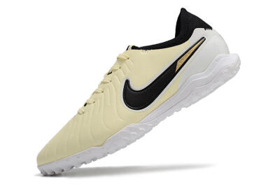 Nike Tiempo Legend 10 Pro TF Low-Tops Soccer Shoes - Beige/Black/White