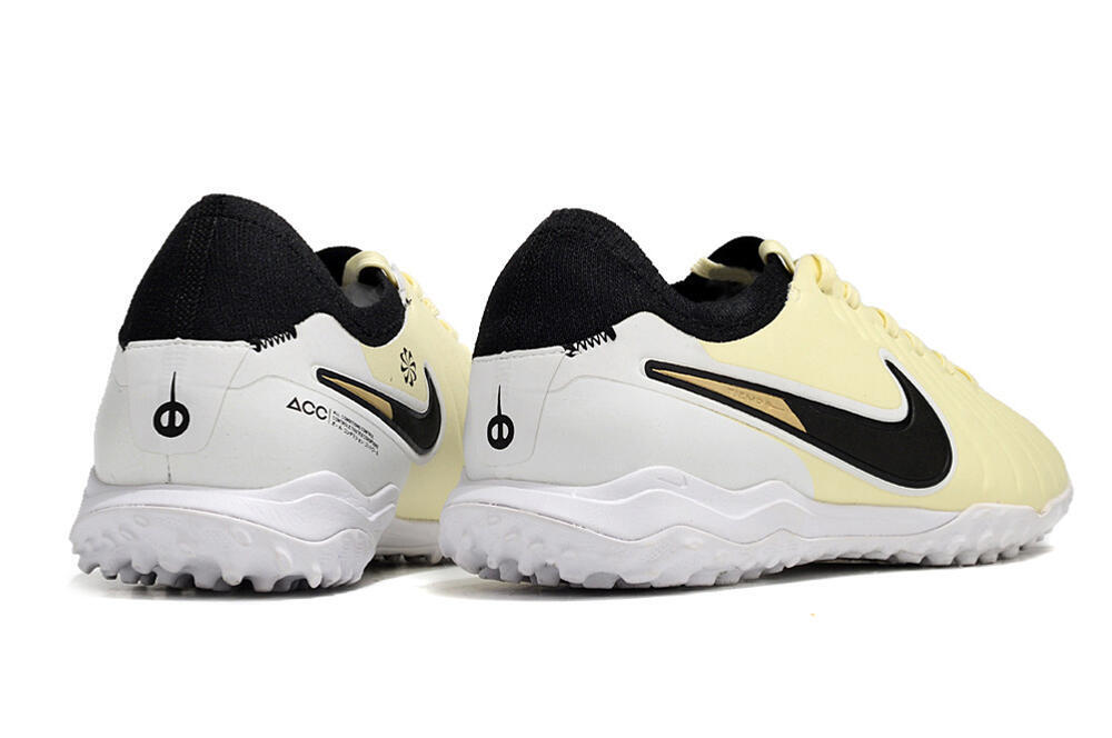 Nike Tiempo Legend 10 Pro TF Low-Tops Soccer Shoes - Beige/Black/White 6