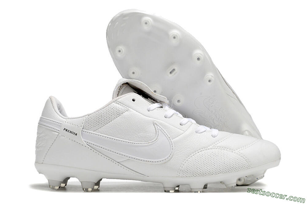 Nike Premier 3 FG Low-Tops Soccer Cleats - White/Black 0