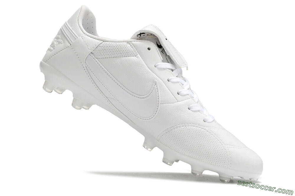 Nike Premier 3 FG Low-Tops Soccer Cleats - White/Black 4