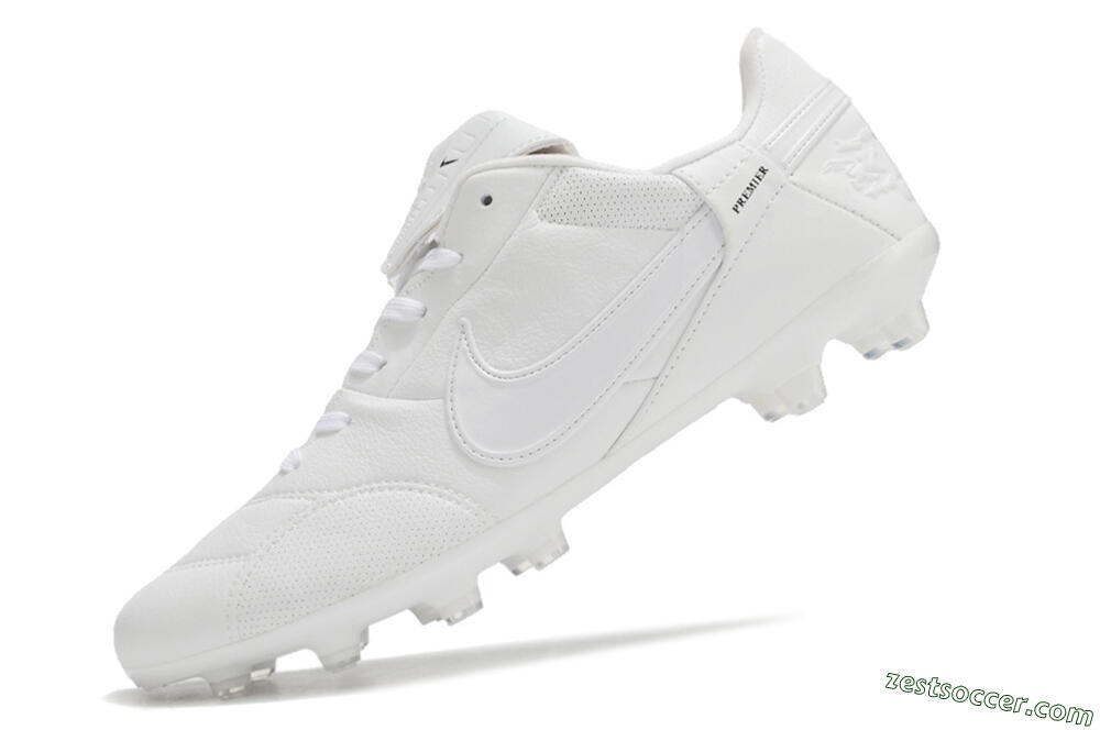 Nike Premier 3 FG Low-Tops Soccer Cleats - White/Black 5