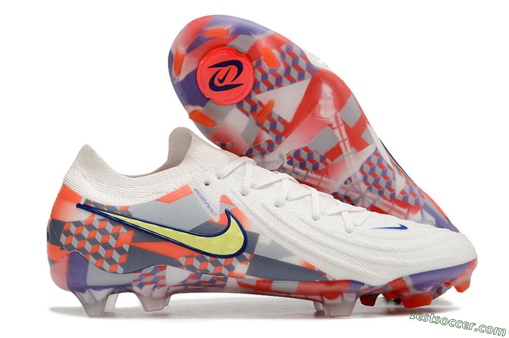 Nike Phantom Luna 2 Elite Olympics 2024 FG Low-Tops Soccer Cleats - White/Multicolor 0