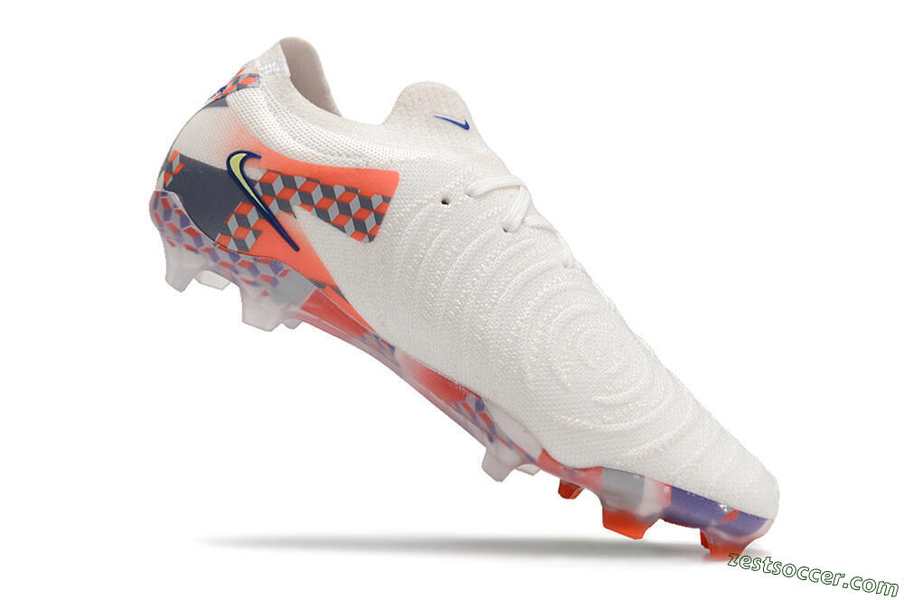 Nike Phantom Luna 2 Elite Olympics 2024 FG Low-Tops Soccer Cleats - White/Multicolor 4