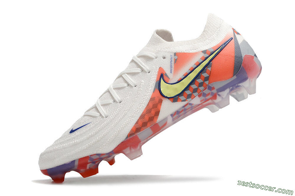 Nike Phantom Luna 2 Elite Olympics 2024 FG Low-Tops Soccer Cleats - White/Multicolor 5