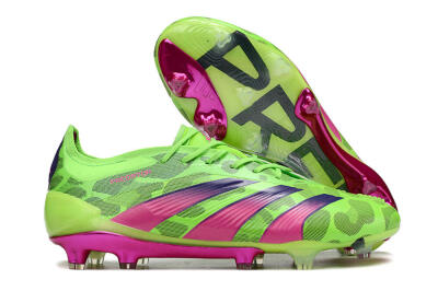 Adidas Predator Accuracy.1 FG Low-Tops Soccer Cleats - Green/Yellow/Purple