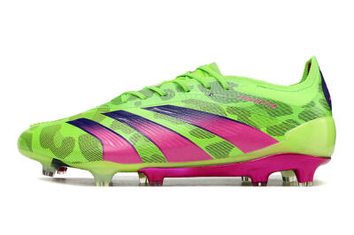 Adidas Predator Accuracy.1 FG Low-Tops Soccer Cleats - Green/Yellow/Purple