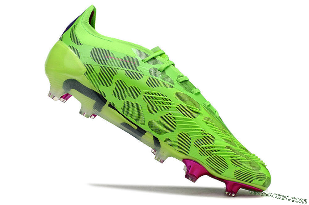 Adidas Predator Accuracy.1 FG Low-Tops Soccer Cleats - Green/Yellow/Purple 4