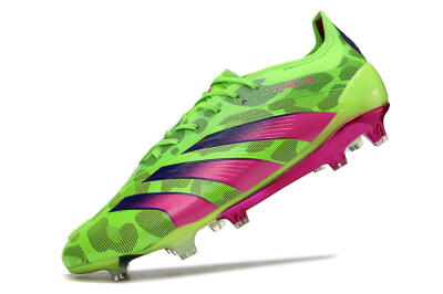 Adidas Predator Accuracy.1 FG Low-Tops Soccer Cleats - Green/Yellow/Purple