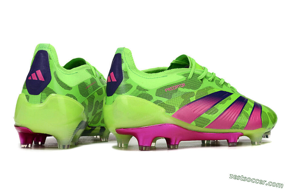 Adidas Predator Accuracy.1 FG Low-Tops Soccer Cleats - Green/Yellow/Purple 6