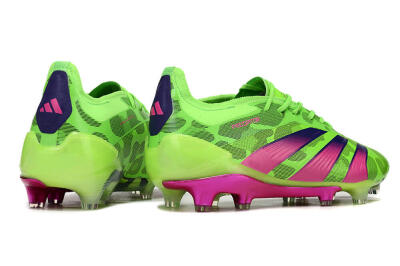 Adidas Predator Accuracy.1 FG Low-Tops Soccer Cleats - Green/Yellow/Purple