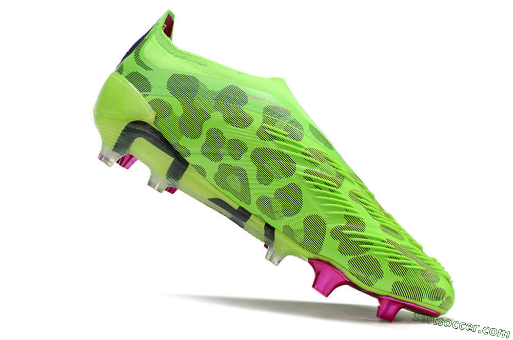 Adidas Predator Accuracy+ FG Low-Tops Soccer Cleats - Green/Purple/Yellow 4