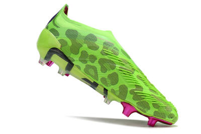 Adidas Predator Accuracy+ FG Low-Tops Soccer Cleats - Green/Purple/Yellow
