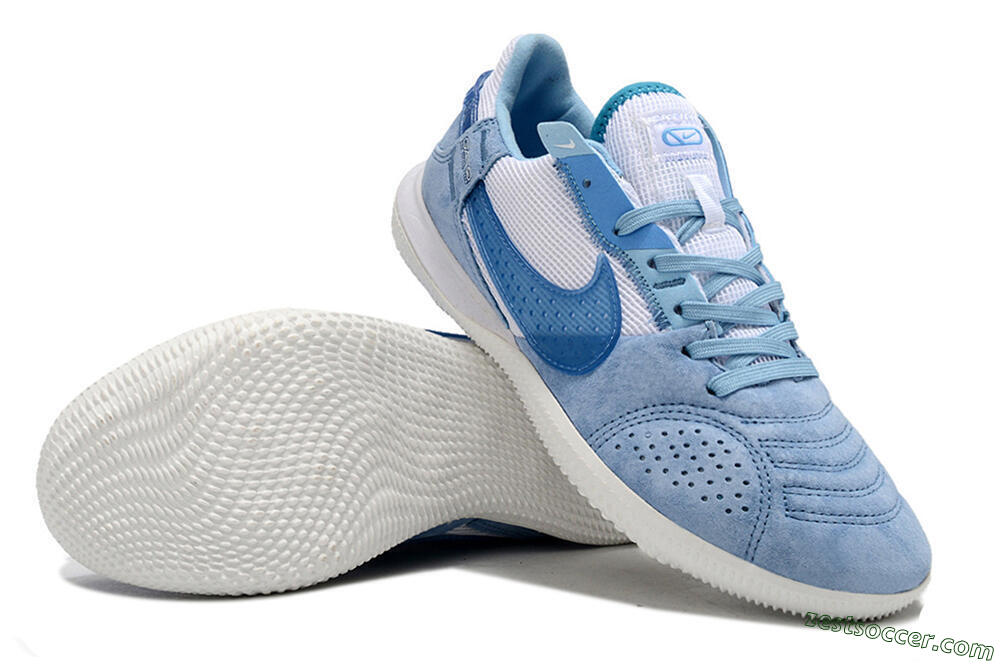 Nike Street Gato IC Low-Tops Soccer Shoes - Blue/White 3