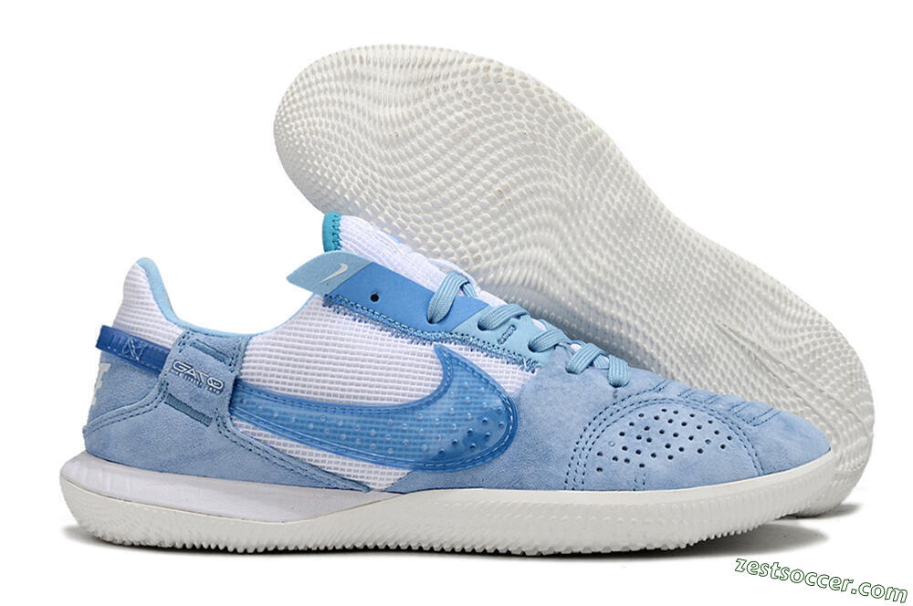 Nike Street Gato IC Low-Tops Soccer Shoes - Blue/White 0