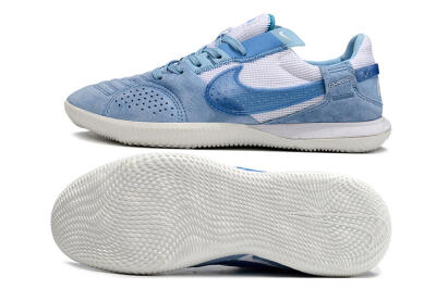 Nike Street Gato IC Low-Tops Soccer Shoes - Blue/White