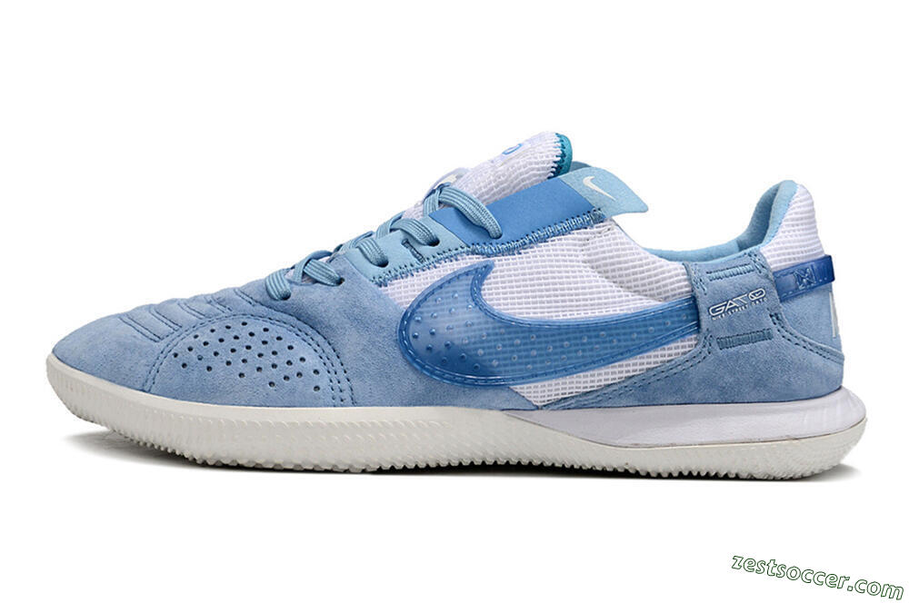 Nike Street Gato IC Low-Tops Soccer Shoes - Blue/White 2