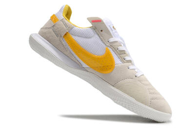 Nike Street Gato IC Low-Tops Soccer Shoes - Beige/Yellow/White