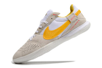 Nike Street Gato IC Low-Tops Soccer Shoes - Beige/Yellow/White