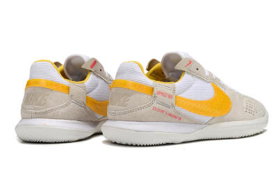 Nike Street Gato IC Low-Tops Soccer Shoes - Beige/Yellow/White