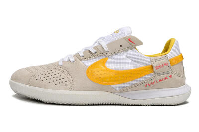Nike Street Gato IC Low-Tops Soccer Shoes - Beige/Yellow/White