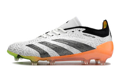 Adidas Predator Accuracy.1 FG Low-Tops Soccer Cleats - White/Black/Orange
