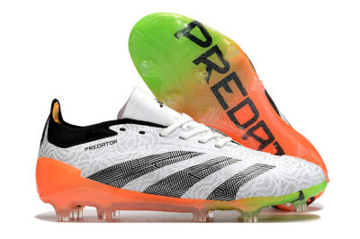 Adidas Predator Accuracy.1 FG Low-Tops Soccer Cleats - White/Black/Orange