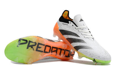 Adidas Predator Accuracy.1 FG Low-Tops Soccer Cleats - White/Black/Orange