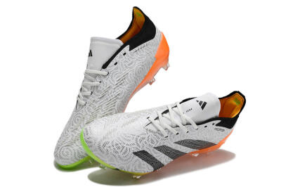 Adidas Predator Accuracy.1 FG Low-Tops Soccer Cleats - White/Black/Orange