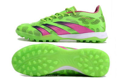 Adidas Predator Elite TF Low-Tops Soccer Shoes - Green/Purple/Pink