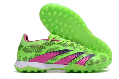 Adidas Predator Elite TF Low-Tops Soccer Shoes - Green/Purple/Pink