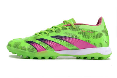Adidas Predator Elite TF Low-Tops Soccer Shoes - Green/Purple/Pink