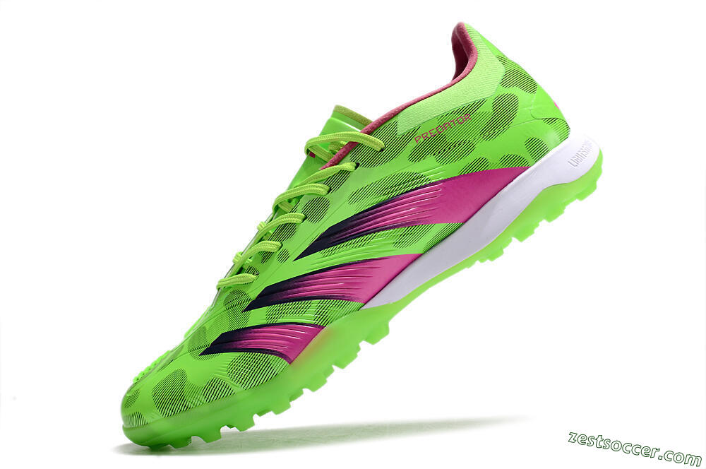 Adidas Predator Elite TF Low-Tops Soccer Shoes - Green/Purple/Pink 5