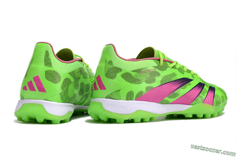 Adidas Predator Elite TF Low-Tops Soccer Shoes - Green/Purple/Pink 6