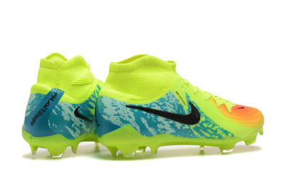 Nike Phantom Luna Elite NU FG High-Tops Soccer Cleats - Yellow/Orange/Black