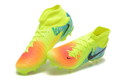 Nike Phantom Luna Elite NU FG High-Tops Soccer Cleats - Yellow/Orange/Black