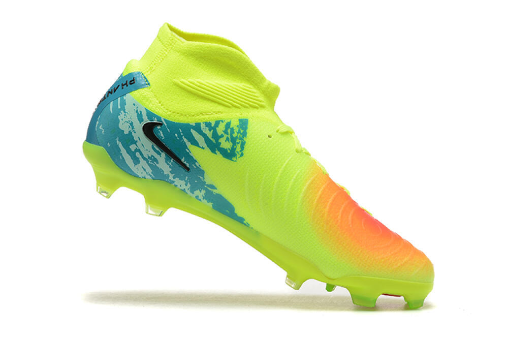 Nike Phantom Luna Elite NU FG High-Tops Soccer Cleats - Yellow/Orange/Black 7