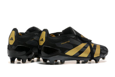 Adidas Predator Elite Foldover Tongue FG Low-Tops Soccer Cleats - Black/Gold
