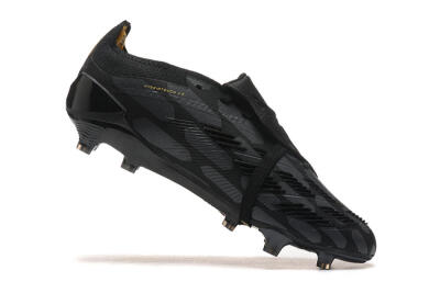 Adidas Predator Elite Foldover Tongue FG Low-Tops Soccer Cleats - Black/Gold