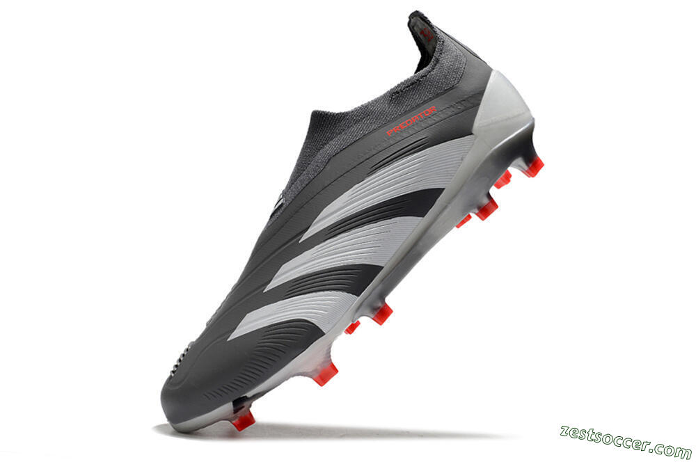 Adidas Predator Accuracy+ FG Low-Tops Soccer Cleats - Brown/Silver/Red 5