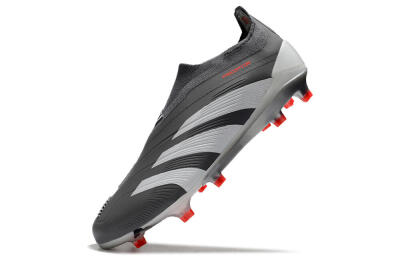 Adidas Predator Accuracy+ FG Low-Tops Soccer Cleats - Brown/Silver/Red