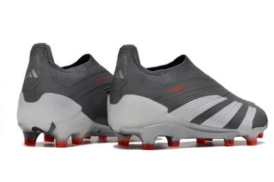 Adidas Predator Accuracy+ FG Low-Tops Soccer Cleats - Brown/Silver/Red