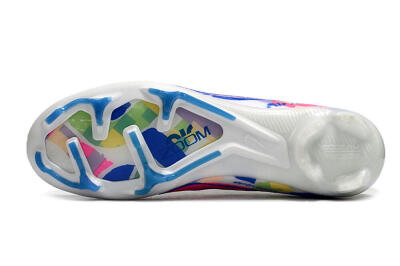 Nike Air Zoom Mercurial Vapor 15 Elite FG Low-Tops Soccer Cleats - White/Rainbow