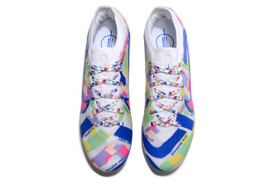 Nike Air Zoom Mercurial Vapor 15 Elite FG Low-Tops Soccer Cleats - White/Rainbow
