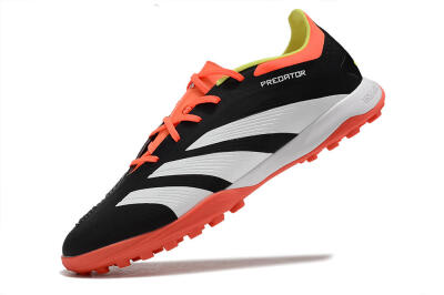 Adidas Predator 24 Elite TF Low-Tops Soccer Shoes - Black/White/Orange