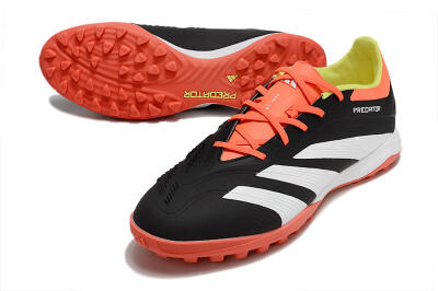 Adidas Predator 24 Elite TF Low-Tops Soccer Shoes - Black/White/Orange