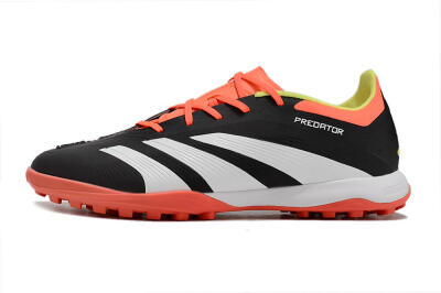 Adidas Predator 24 Elite TF Low-Tops Soccer Shoes - Black/White/Orange